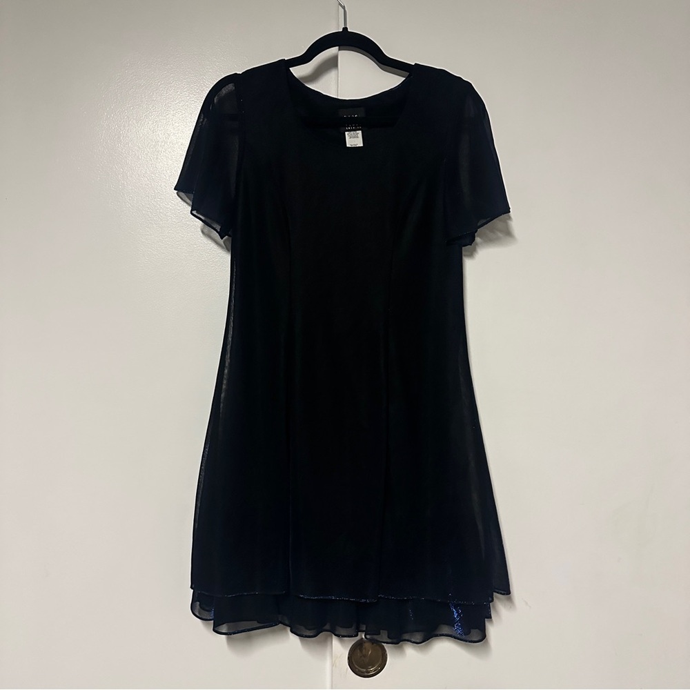Vintage teddi evening mini tie back Chiffon dress Size 6
